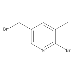 2-Bromo-5-(bromomethyl)-3-methylpyridine Structure