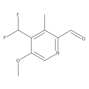 4-(Difluoromethyl)-5-methoxy-3-methylpicolinaldehyde结构式