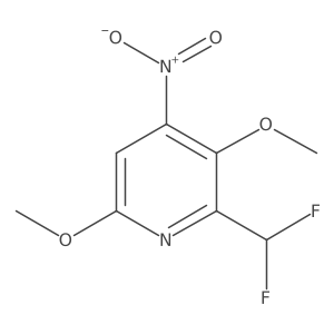 2-(Difluoromethyl)-3,6-dimethoxy-4-nitropyridine结构式