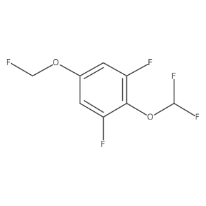 1,3-Difluoro-2-difluoromethoxy-5-(fluoromethoxy)benzene Structure