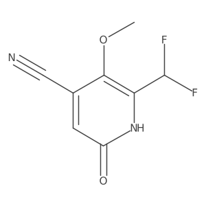 2-(Difluoromethyl)-6-hydroxy-3-methoxyisonicotinonitrile结构式