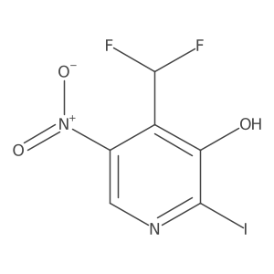 4-(Difluoromethyl)-2-iodo-5-nitropyridin-3-ol Structure