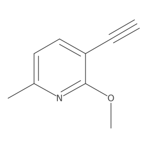3-Ethynyl-2-methoxy-6-methylpyridine结构式