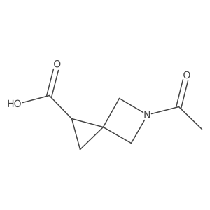 5-Acetyl-5-azaspiro[2.3]hexane-1-carboxylic acid Structure
