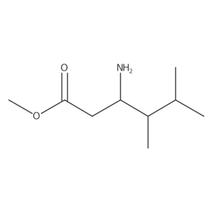 Methyl 3-amino-4,5-dimethylhexanoate结构式