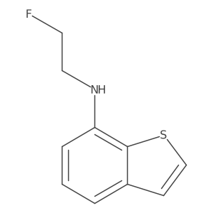 N-(2-Fluoroethyl)-1-benzothiophen-7-amine结构式