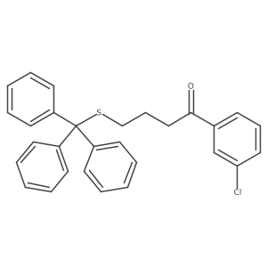 1-(3-Chlorophenyl)-4-(tritylsulfanyl)butan-1-one Structure
