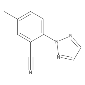 5-methyl-2-(2H-1,2,3-triazol-2-yl)benzonitrile Structure