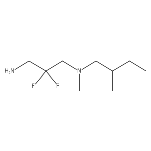 (3-Amino-2,2-difluoropropyl)(methyl)(2-methylbutyl)amine结构式
