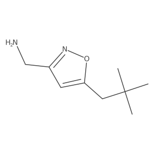 [5-(2,2-Dimethylpropyl)-1,2-oxazol-3-yl]methanamine结构式