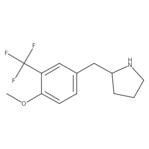 2-{[4-Methoxy-3-(trifluoromethyl)phenyl]methyl}pyrrolidine Structure