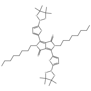 2,5-Dioctyl-3,6-bis(5-(4,4,5,5-tetramethyl-1,3,2-dioxaborolan-2-yl)thiophen-2-yl)pyrrolo[3,4-c]pyrrole-1,4(2H,5H)-dione Structure