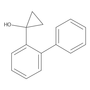 1-(2-Phenylphenyl)cyclopropan-1-ol结构式