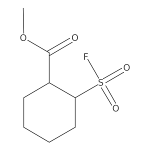 Methyl 2-(fluorosulfonyl)cyclohexane-1-carboxylate结构式