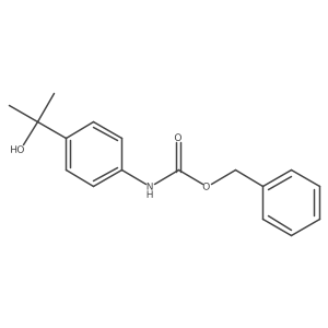 benzyl N-[4-(2-hydroxypropan-2-yl)phenyl]carbamate结构式