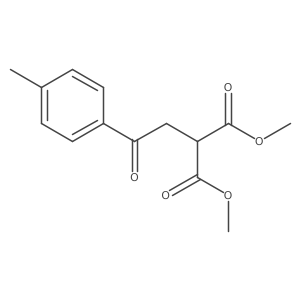 2-[2-(4-Methylphenyl)-2-oxoethyl]propanedioic acid 1,3-dimethyl ester结构式