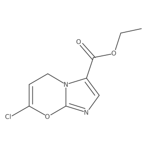 Ethyl 7-chloro-5H-imidazo[2,1-b][1,3]oxazine-3-carboxylate Structure