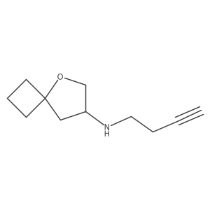 N-(But-3-yn-1-yl)-5-oxaspiro[3.4]octan-7-amine Structure