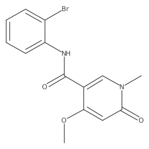N-(2-bromophenyl)-4-methoxy-1-methyl-6-oxo-1,6-dihydropyridine-3-carboxamide Structure