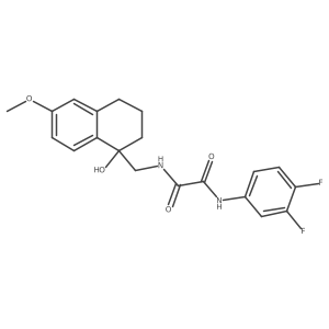 N1-(3,4-difluorophenyl)-N2-((1-hydroxy-6-methoxy-1,2,3,4-tetrahydronaphthalen-1-yl)methyl)oxalamide Structure