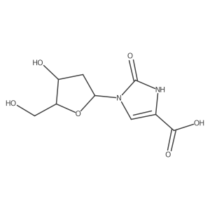 3-[(2R,4S,5R)-4-hydroxy-5-(hydroxymethyl)oxolan-2-yl]-2-oxo-1H-imidazole-5-carboxylic acid结构式