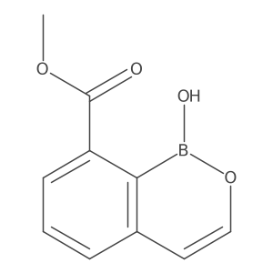 Methyl 1-hydroxy-1H-benzo[C][1,2]oxaborinine-8-carboxylate结构式