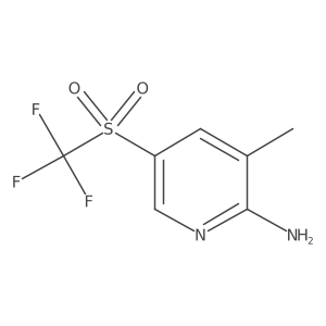 3-Methyl-5-trifluoromethanesulfonylpyridin-2-amine Structure