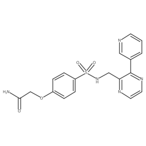 2-[4-({[3-(Pyridin-3-yl)pyrazin-2-yl]methyl}sulfamoyl)phenoxy]acetamide结构式