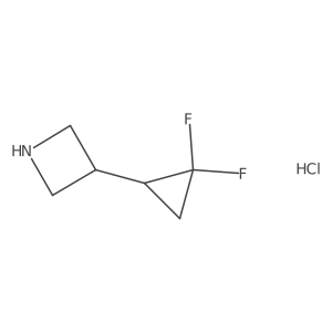 3-(2,2-Difluorocyclopropyl)azetidine hydrochloride Structure