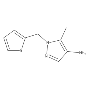 5-methyl-1-[(thiophen-2-yl)methyl]-1H-pyrazol-4-amine Structure