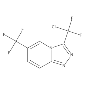 3-(Chlorodifluoromethyl)-6-(trifluoromethyl)-[1,2,4]triazolo[4,3-a]pyridine Structure