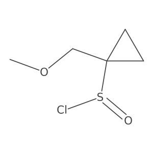 1-(Methoxymethyl)cyclopropane-1-sulfinyl chloride结构式