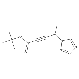 tert-butyl 4-(1H-1,2,4-triazol-1-yl)pent-2-ynoate Structure