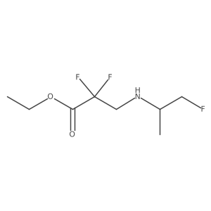 Ethyl 2,2-difluoro-3-[(1-fluoropropan-2-yl)amino]propanoate Structure