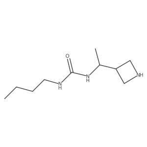1-[1-(Azetidin-3-yl)ethyl]-3-butylurea Structure