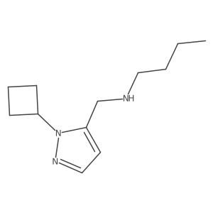 butyl[(1-cyclobutyl-1H-pyrazol-5-yl)methyl]amine Structure
