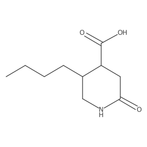 5-Butyl-2-oxopiperidine-4-carboxylic acid Structure