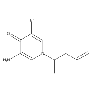 3-Amino-5-bromo-1-(pent-4-en-2-yl)-1,4-dihydropyridin-4-one Structure