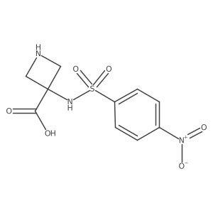3-(4-Nitrobenzenesulfonamido)azetidine-3-carboxylic acid Structure