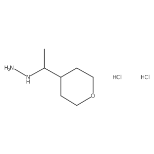 [1-(Oxan-4-yl)ethyl]hydrazine dihydrochloride结构式