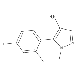 5-(4-fluoro-2-methylphenyl)-1-methyl-1H-pyrazol-4-amine Structure