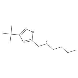 Butyl[(4-tert-butyl-1,3-oxazol-2-yl)methyl]amine Structure