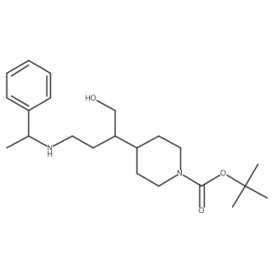 Tert-butyl 4-{1-hydroxy-4-[(1-phenylethyl)amino]butan-2-yl}piperidine-1-carboxylate Structure