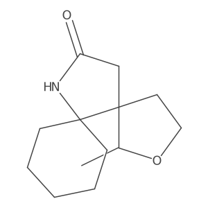 1-Methyl-2-oxa-12-azadispiro[4.0.5^{6}.3^{5}]tetradecan-13-one Structure