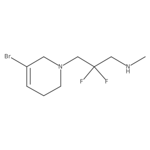 [3-(5-Bromo-1,2,3,6-tetrahydropyridin-1-yl)-2,2-difluoropropyl](methyl)amine结构式