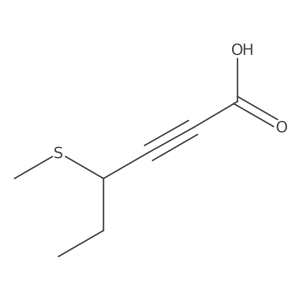 4-(Methylsulfanyl)hex-2-ynoic acid Structure