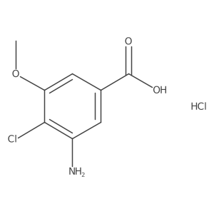 3-Amino-4-chloro-5-methoxybenzoic acid hydrochloride Structure