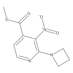 Methyl 2-(azetidin-1-yl)-3-nitropyridine-4-carboxylate结构式