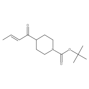 Tert-butyl 4-(but-2-enoyl)piperidine-1-carboxylate Structure