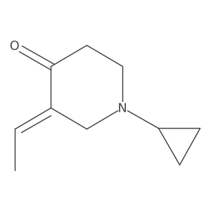 (3Z)-1-cyclopropyl-3-ethylidenepiperidin-4-one结构式